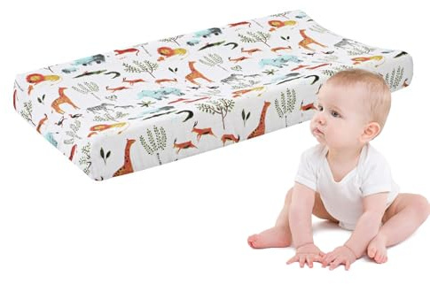 Fundas para cambiador, almohadillas para cambiador, funda elástica de algodón para cambiador de bebé, funda para cambiador de mesa, bonitos patrones de impresión, fundas y almohadillas para