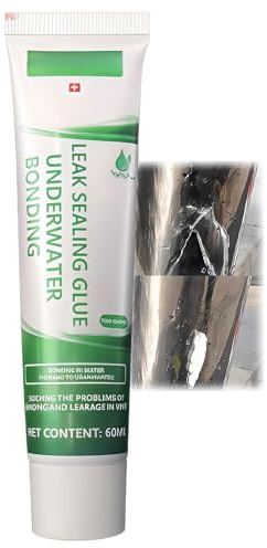60ml Clear Aquarium Silicone Sealant, Fish Tank Sealant, Aquarium Glue & Repair Adhesive - Underwater Safe, Waterproof Leakage Plugging for Aquariums & Ponds, Heavy Duty Bonds