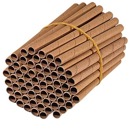 Uitndvyte Set mit 50 Gartenbestäubern, Bienenhaus-Neströhren, Papierschlaucheinlagen für eine Wohnung, Hotel, Bienenröhren