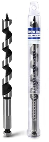 15/32 X 6.1 Auger Bit for Wood, 12x155mm Hex Long Auger Drill Bit | 3/8 Hex Shank,for Hard Wood,Ship, Composite Materials, Drywall and DIY Projects