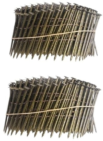 GAOJUDAF 600 Stück Spulennägel, Dachnägel for die Holzbearbeitung, hochpräzise 55 mm – 70 mm for CN50 CN80 pneumatisch(50mm)