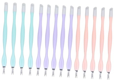 Alipis Fourchettes de Manucure Coupe-peaux Mortes 30 Pièces Taille Compacte Acier Inoxydable Abs Portable pour Soin des Ongles Pédicure Mains Usage Professionnel et Couleur Aléatoire