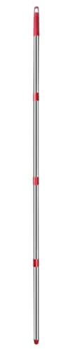 PAMINGONO Manche de Balai Rotatif à 360° en Acier Inoxydable 4 Sections Remplacement pour Balai à Franges Tige Multifonctionnelle pour Serpillière et Nettoyage Domestique