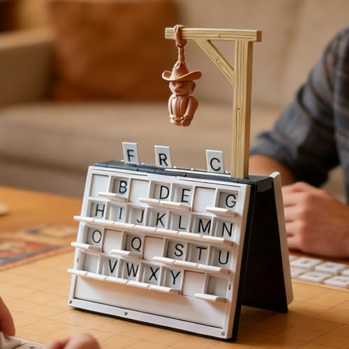 PlaybookHangman - Gioco Della'impiccato Magnetico In Un Libro, Gioco Impiccato Cowboy Magnetico, Set Di Scacchi Magnetici Stampati In 3D, Libri Portatili GiocoDell'impiccato Per Adulti