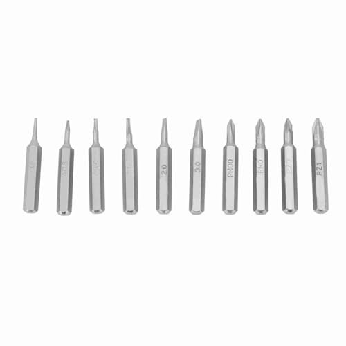 Jeu d'embouts Torx à tige de 4mm, 10 pièces, embouts tournevis T1 T2 T3 T4 T5 for la réparation téléphones portables, l'entretien électronique