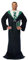 Northwest Comfy Throw Harry Potter Full Body Player Coperta con Maniche, Nero, 48 x 71 Inches Unisex-Adulto