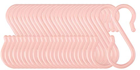 Sourcingmap - Ganchos de Plástico en Forma de S, Ganchos Pared, Enganches para Cocina, Baño, Clóset, Ollas, Sartenes, Utensilios, Abrigos, Toallas, Colgar