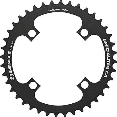 Spécialités TA E-Single 104 Kettenblatt für E-Bike, Unisex, Schwarz, 38T