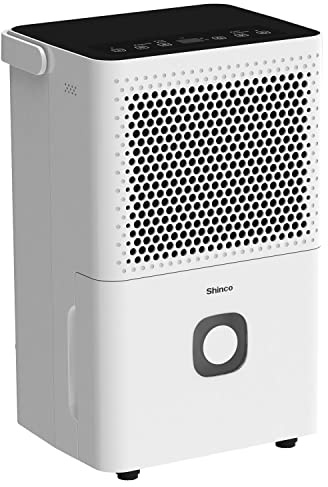 Shinco 30 Pints Dehumidifier for Home and Basements, 1500 Sq.Ft Dehumidifiers with Drain Hose, Auto or Manual Drainage, Auto Defrost, Quietly Remove Moisture, Activated Carbon Filter, 24HR Timer