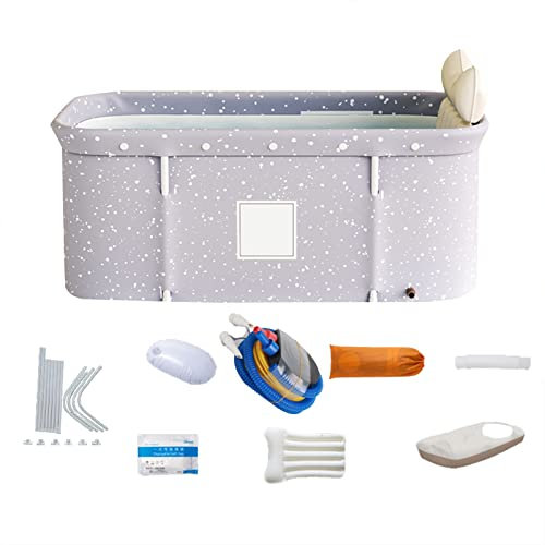 Baignoire Portable Pliable Pour Douche, Baignoire De Trempage Pour Bain Chaud Et Bain De Glace, Baignoire Pliable Adulte Enfant, Kit De Godet à Baignoire LéGer Et Robuste Mobile