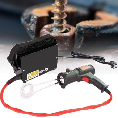 YMAOMAO Induktionsheizgerät Magnetische Induktionsheizung Induktionsheizer 1500W Flammenloses Werkzeug Zum Entfernen Rostiger Schraubenbolzen Mit 4 Heizspulen Und Aufbewahrungsbox