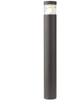 Generico Paletto a led da terra per esterno lampada design moderno grigio scuro per giardino RD- (Grigio scuro - RD-0499)