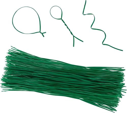 XIABYAYU Filo da Giardino Verde, 100 PCS Fascette per Piante da Giardino, Filo da Giardino per Piante Rampicanti, Filo per Piante da Giardino per Fiori, Piante, Giardinaggio, Orto