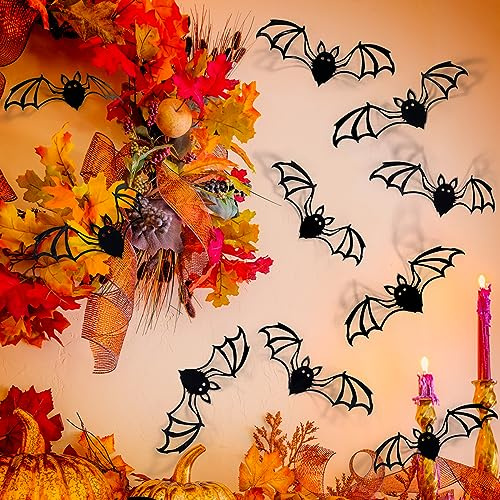 SHUCHING 36 Piezas Pegatinas de Pared Murciélagos en 3D, Vinilos Decorativos Halloween, Adhesivos Pared para Salon Dormitorio Habitación Oficina