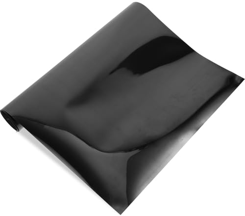 PACKOVE Vinyle Thermocollant Noir 30x100 Cm Film de Transfert Thermique Htv pour Vêtements DIY Fournitures de Bricolage et Loisirs Créatifs Compatible Fer à Repasser Textile