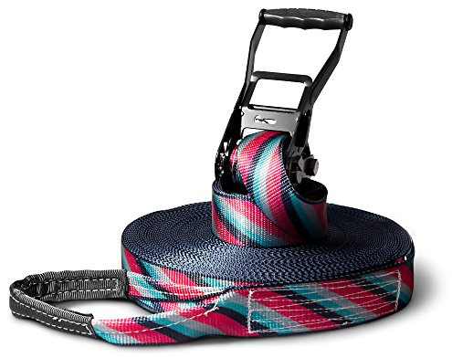 Slackline set, linjer, 35 meter längd, komplett set för barn, nybörjare, avancerade och proffs, inklusive bärväska