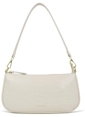 Barabum Retro Classic Clutch Shoulder Tote HandBag with Zipper Closure Purse for Women