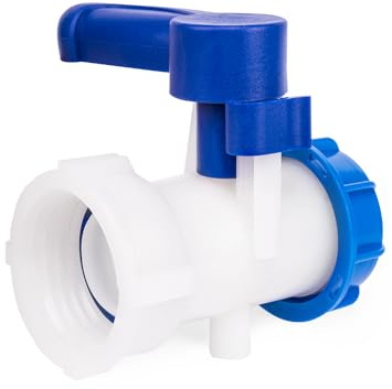 Bradas IBC Container Klappenhahn Absperrhahn Adapter mit AG S60x6 Auslaufhahn Kugelhahn IBCS60F-BTVS60M 6362