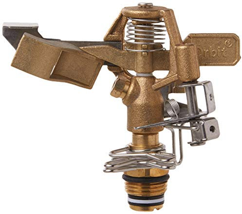 Orbit 3-Pack 55032 1/2 BRS Sprinkler Head, Connection, Silver and Gold