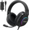 Tronsmart Gaming Headset with Microphone, Sparkle Gaming Headphones, Gamer Headphones with LED Lights, Noise Reduction Over Ear Headset USB with 50 mm Driver and Microphone Mute