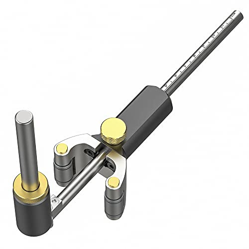 CENPEK 2in1 Wood Scribe Tool Wheel Marking Gauge Woodworking Scribe Sliding Mark Scraper Adjustable Precision Linear Purpose Scriber Measurement Tool