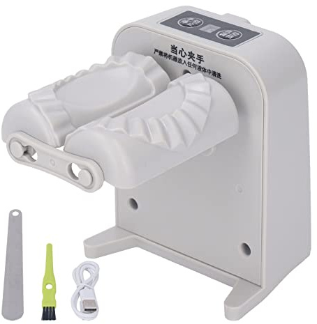 Moule à Ravioli Empanada Press Moule à Boulette électrique Automatique à Double Réglage de Vitesse Ménage Automatique Pierogi Boulette Maker pour la Maison Cuisine Restaurant