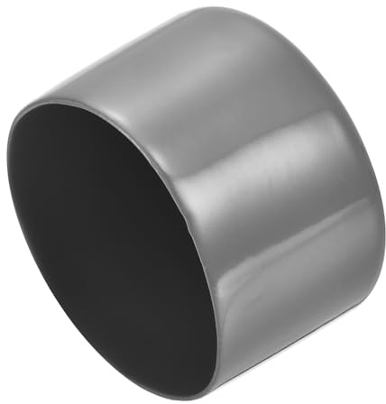 sourcing map 2pcs Rubber End Caps 65mm ID Vinyl Dark Grey | Vinyl Round Tube Bolt Cap Cover,Screw Thread Protectors