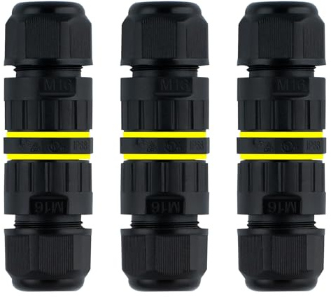 kabelverbinder wasserdicht, 2 und 3 Drähte, kabel verbinder wasserdicht IP68, wasserdicht, Außeneinsatz, Kabelanschluss, elektrische Anschlussdose für Kabel Ø 3,5 bis 8 mm