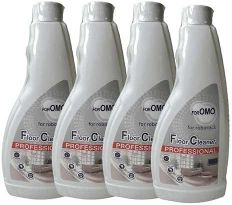 4 Pieza 480mL Líquido Limpiador De Suelos Compatible Con Roborock S8 Pro Ultra/S8/S8+/Q5/Q7 Series/S7 Max Ultra/S7MaxV Plus