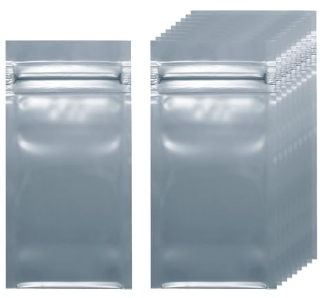 QUARKZMAN 200 Piezas De Bolsas Antiestáticas 2.4 x 4.7 Pulgadas/6 x 12cm Bolsa ESD De Blindaje Reutilizable para GPU Unidad De Mano SSD Dispositivos Electrónicos