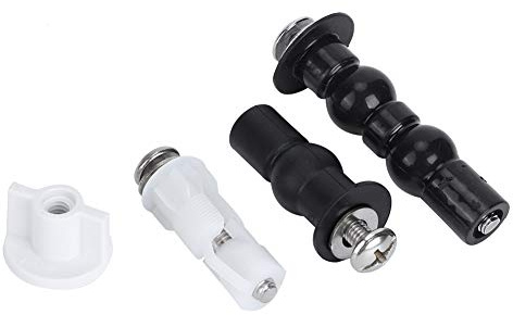 Dioche Set di Viti e Bulloni Universali per Copriwater - Kit di Ricambio in Acciaio Inossidabile 304 e Gomma per Tutti gli Accessori per Sedili WC - Installazione Semplice - Durevole e Resistente