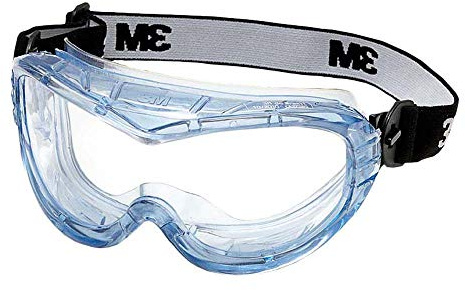 3M Fahrenheit Vollsicht-Schutzbrille (10 Stück), indirektes Belüftungssystem, Bietet Platz zum Tragen einer Korrektionsbrille, Antikratz-/Antibeschlag-Beschichtung, klare Polycarbonatscheibe