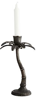 Madam Stoltz Kerzenhalter Palme Antik Bronze 23 cm