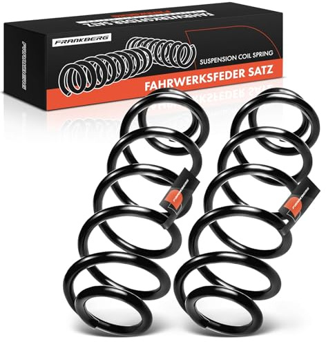 Frankberg 2x Federn Fahrwerksfeder Hinterachse 1K0511115GC | Kompatibel mit Golf VI 5K1, Golf V 1K1, J.e.t.t.a III 1K2, J.e.t.t.a IV 162 163 AV2 AV3, Beetle 5C1 5C2