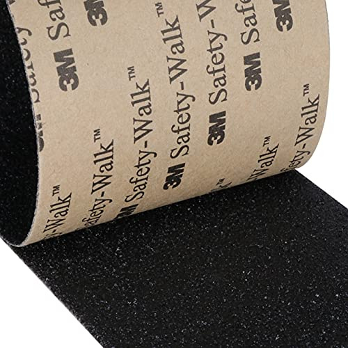 3M Safety-Walk Revêtement antidérapant universel | Bande antidérapante autocollante | Pour applications professionnelles | Noir, 1 rouleau de 50 mm x 1 m