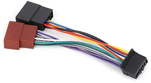 Auto-ISO-Radio-Adapter, 16-Pin-Port auf Mini-ISO-8-Pin-Stecker, Kabel, Auto-Stereo-Kabelbaum, Kabel, Passend für Pioneer ab 2003