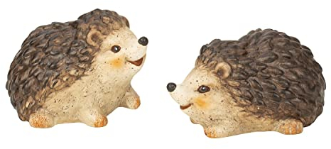 Geschenkestadl 6 Stück Igel Figuren 6-7 cm hoch Tierfiguren Keramik Gartenfiguren