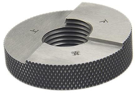 NURII 1 Stück hochpräzise Gewinde-Ringlehre, Rohrgewinde-Lehrdorn, Präzisions-Außengewindelehre, feines, Pitch-Gewindeprüfwerkzeug (Color : PT 2(-11), Size : Thread Ring Gauge)