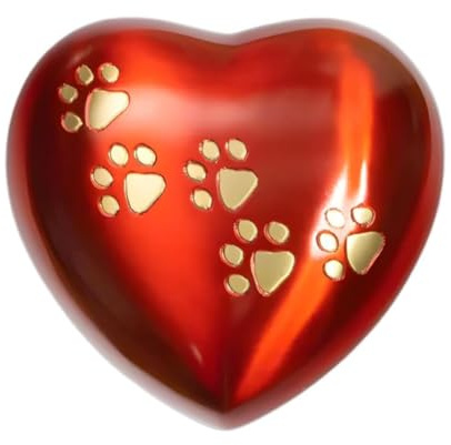 Royal Rapture Urne funéraire en Forme de cœur pour Chien ou Chat Rouge 12,7 cm