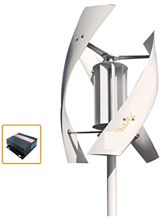 Kit de generador de energía eólica, turbinas eólicas fuera de la red, 2 kW, kit de generador de energía eólica, eje vertical, turbina eólica sin núcleo con imán permanente de baja RPM, generador