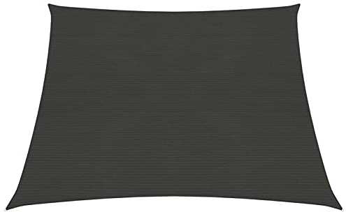 ShCuShan Sonnensegel 160 g/m² Anthrazit 3/4x3 m HDPE TerassenüBerdachung Balkon Sonnenschutz