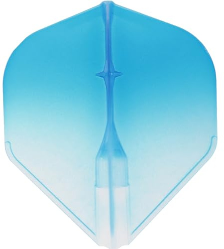 L-Style EZ L1 Standard 2-Tone Clear White Blue - Dart Flights
