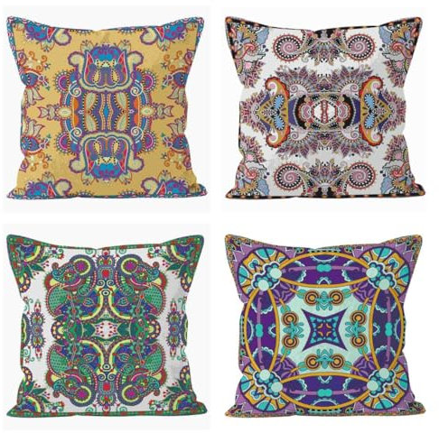 Nimvoya Lin Tapis de Souris Original Large Mouse Pad 50x50cm, Motif Rétro Géométrique Tapis de Souris Gamer Personnalisable Tapis Souris Personnalisable 4Pcs