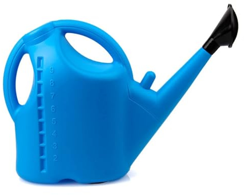 Arrosoir 10L | 8L | 5L | 3L | 2L | 1L | 0,9L Arrosage Jardin Arrosoir Fleurs Jardinage 2 Couleurs: bleu/vert/rouge/jaune/rose (Bleu 2, 9L)