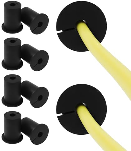 10 passacavo da parete per da 1 8,5 mm Φ 2,4/3,2 cm, cavo per foro da parete da 1 pollici, passacavi da parete per proteggere i cavi da vento e pioggia