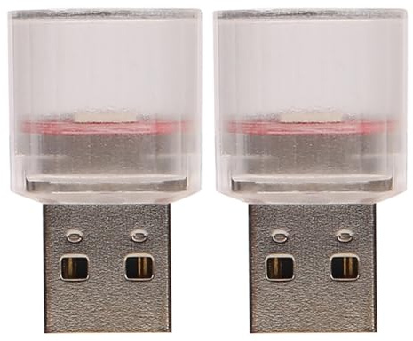 MAGICLULU 2 Piezas Luces Decorativas De Interior para Coche USB Luces Ambientales Mini Accesorio para Coche Iluminación Interiores Interior