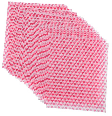 DECOMELODY 50pièces Lot Papier Sulfurisé Forme De Cœur Papier à Biscuits Et à Pour Cuisson De Boulangerie Absorbant Huile
