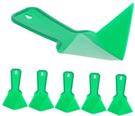 Herramienta de Esquina para Yeso y Masilla 6 Piezas Pvc Verde | Acabado Interior y Exterior, Aplicación Fácil y Portátil, Agarre Ergonómico, para Bricolaje y Profesionales