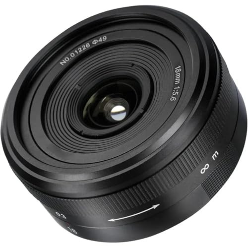 Lente， Compatible con Objetivos Pancake Ultra Gran Angular de fotograma Completo Sony E-Mount de 18 mm F5.6 con Montura ZL(Z)