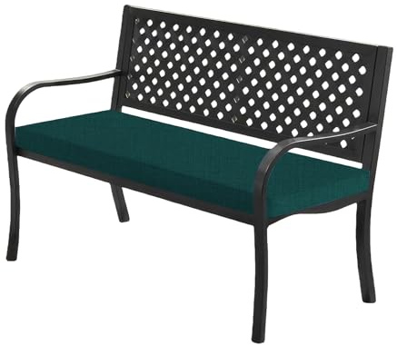 GOUBO Benutzerdefinierte Bankauflage 40 x 200 cm Unterseite Antirutsch Schaukel Sitzkissen Waschbar Abnehmbar für Outdoor, Terrasse, Drinnen, Grün